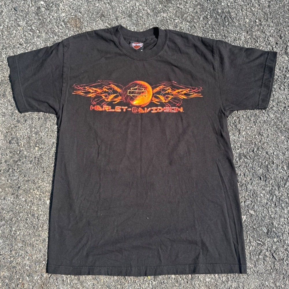 Vintage 2002 Harley-Davidson Rehoboth Beach Delaware T-Shirt Mens Medium Black‎